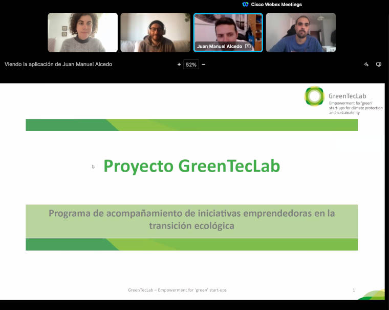 Videoconferencia con participantes de cuatro Lanzaderas Conecta Empleo de Andalucía